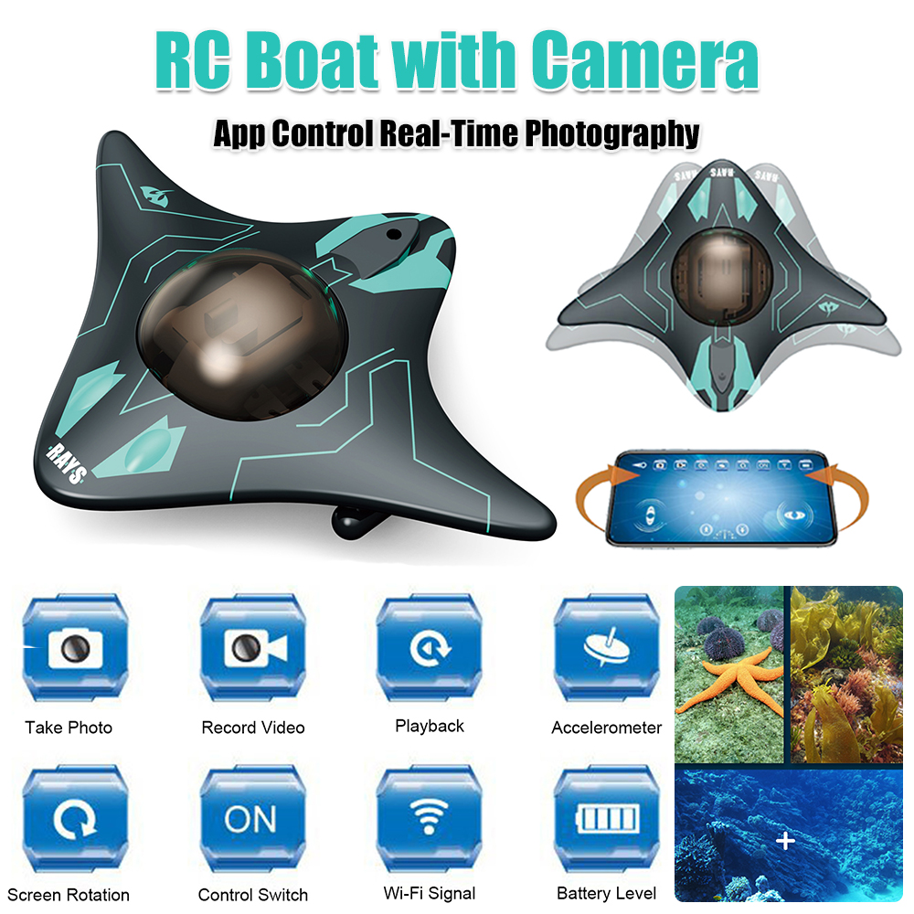 RC Boat with Camera App Contro - Drone Camera Waterproof บทวิจารณ์และราคา