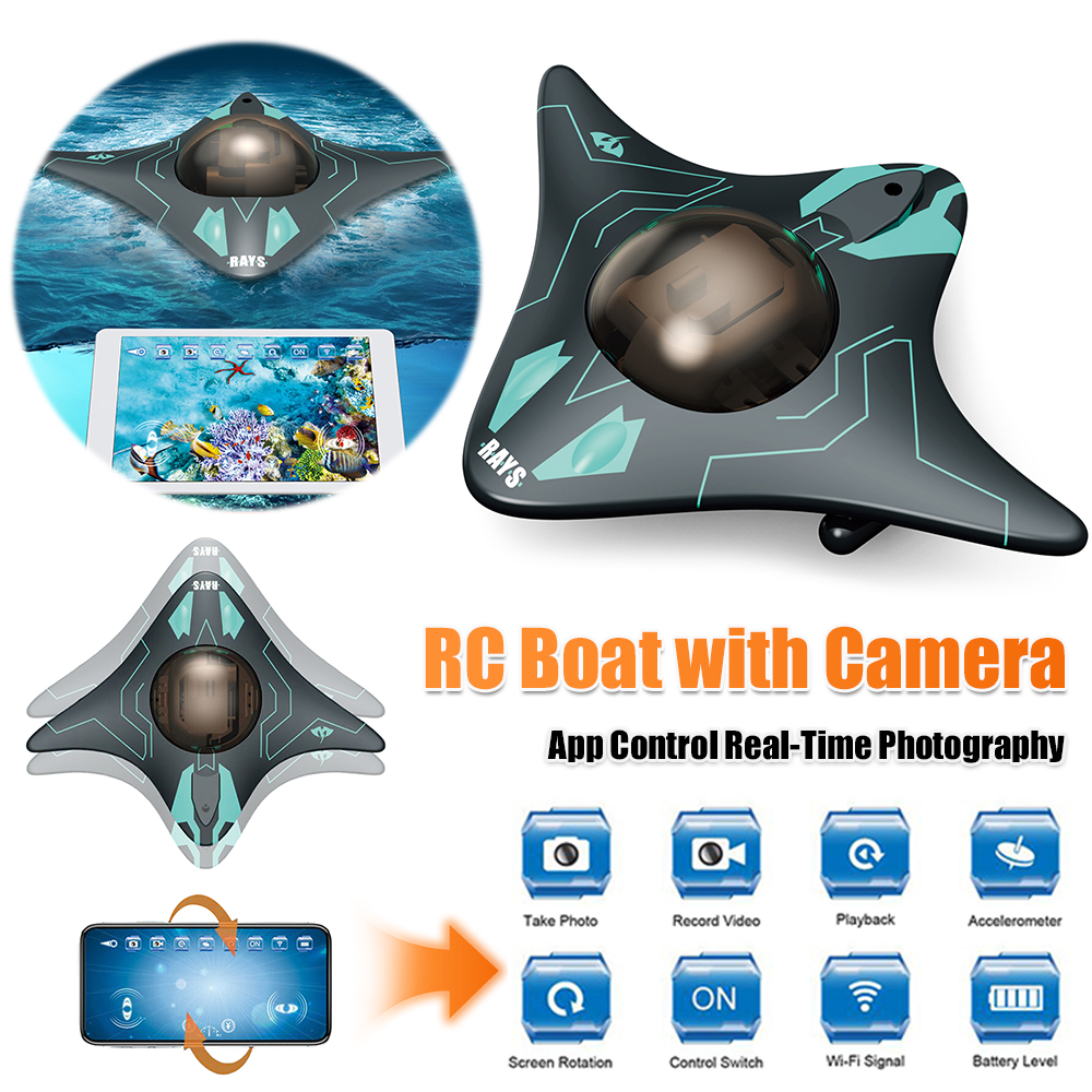 RC Boat with Camera App Contro - Drone Camera Waterproof บทวิจารณ์และราคา