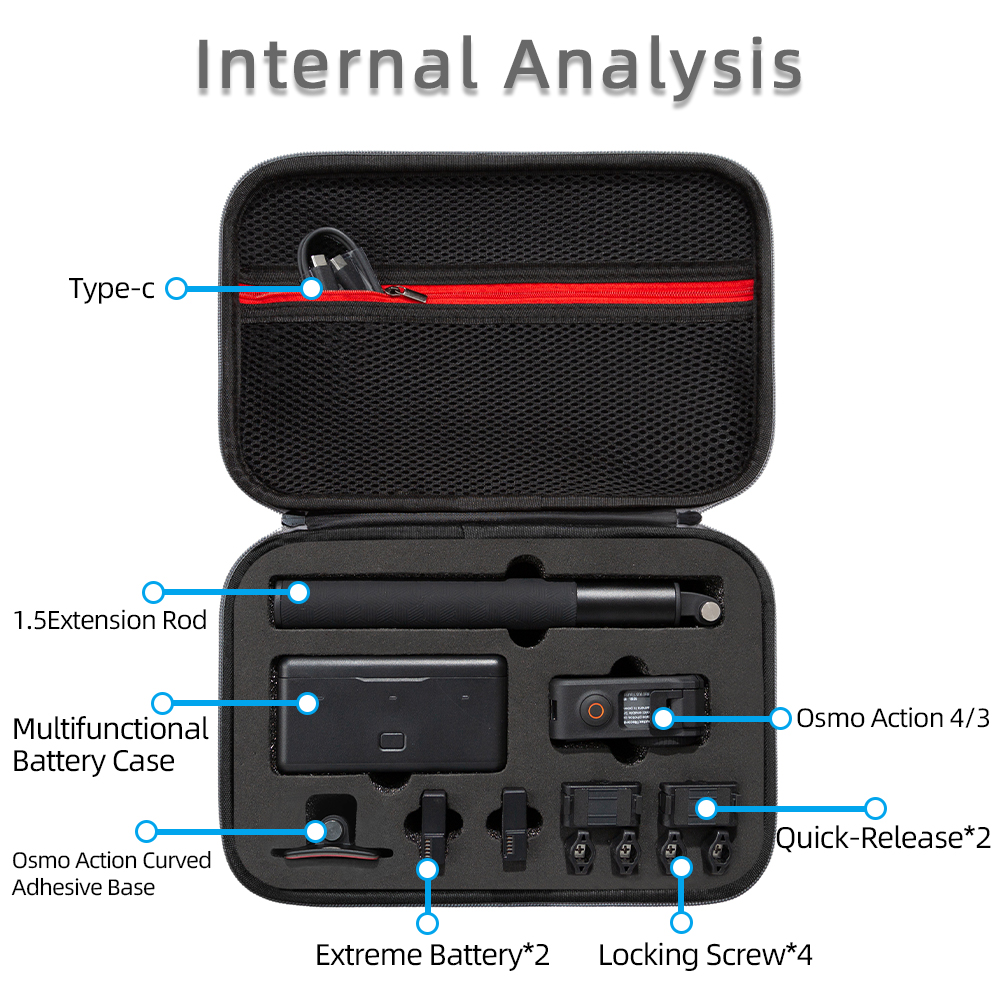 For DJI Osmo Action 4 Storage  - Drone Camera Action บทวิจารณ์และราคา