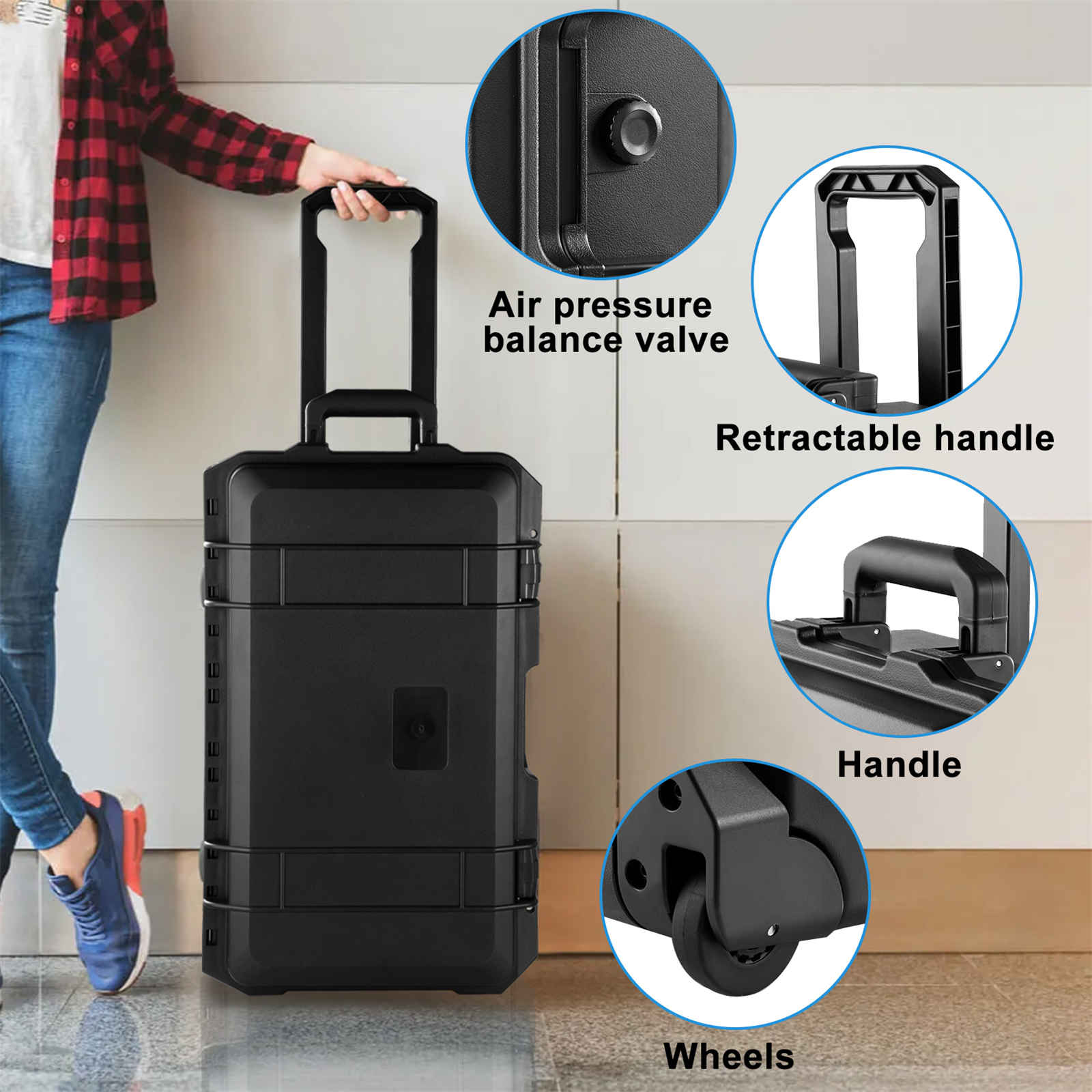 Rolling Camera Case, Portable  - Drone Camera Case บทวิจารณ์และราคา