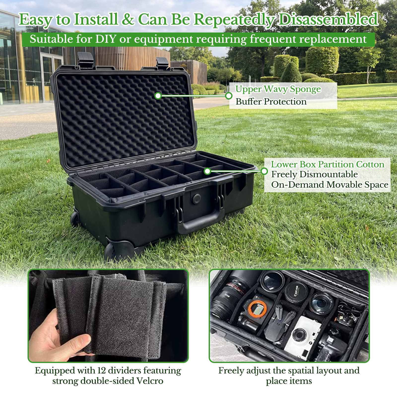 Professional Large Hard Rollin - Drone Camera Waterproof บทวิจารณ์และราคา