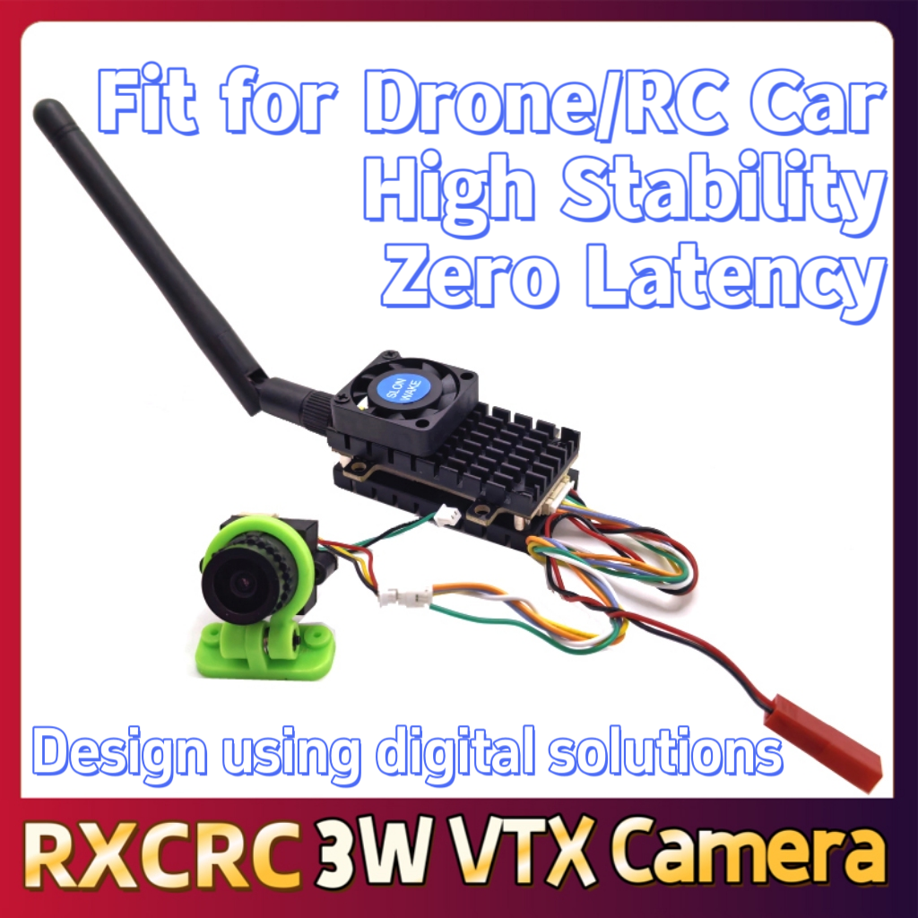 RXCRC 5.8G 3W Video VTX transm - Drone Camera Lens บทวิจารณ์และราคา