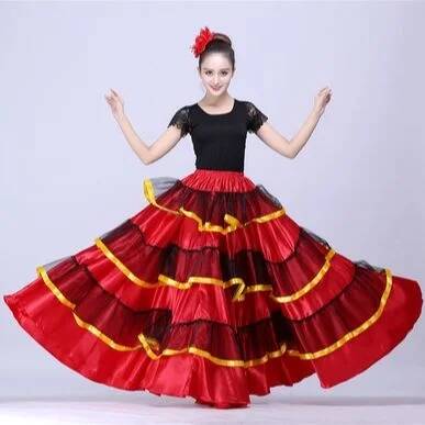 Skirt Gypsy Woman Spanish Flam - Drone Camera Stabilized บทวิจารณ์และราคา