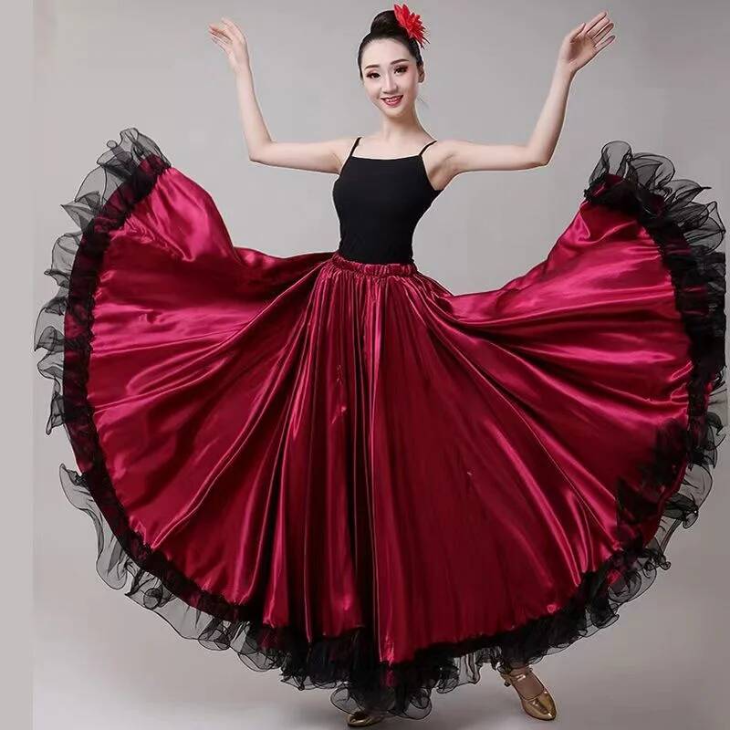 Skirt Gypsy Woman Spanish Flam - Drone Camera Stabilized บทวิจารณ์และราคา