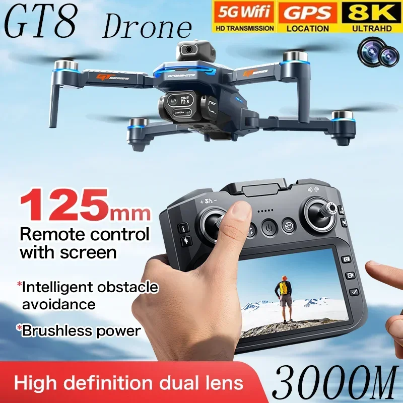 GT8 Drone Obstacle Avoidance B - Drone Camera Night Vision บทวิจารณ์และราคา
