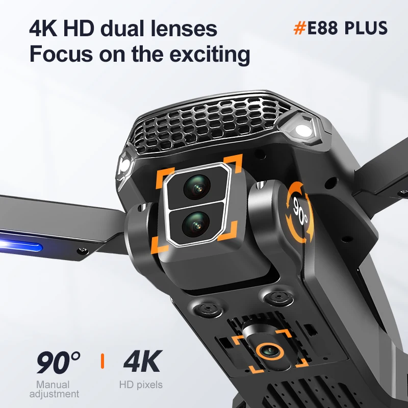 New E88 Plus Quadcopter Drone: - Drone Camera Hd บทวิจารณ์และราคา