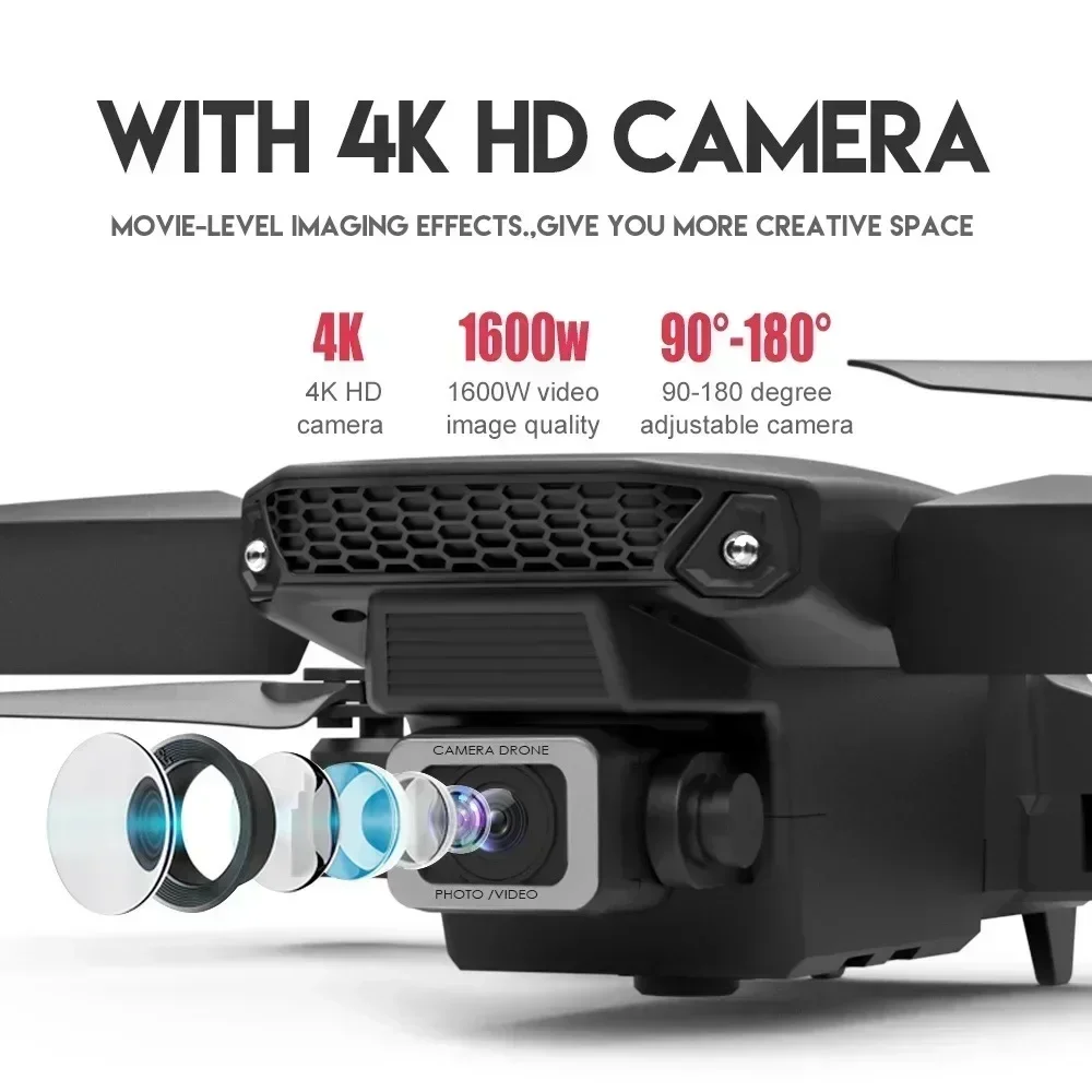 E88 Pro WIFI FPV Drone Wide An - Drone Camera Night Vision บทวิจารณ์และราคา