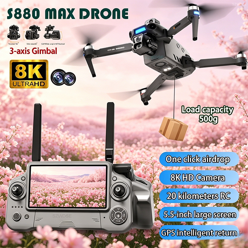 2026 New 8K Dual Camera Drone  - Drone Camera Night Vision บทวิจารณ์และราคา