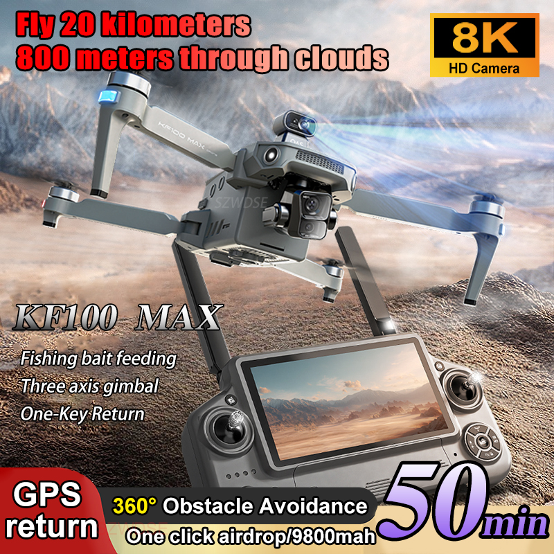 SJRC KF100 MAX 8K UHD Photo HD - Drone Camera Professional บทวิจารณ์และราคา