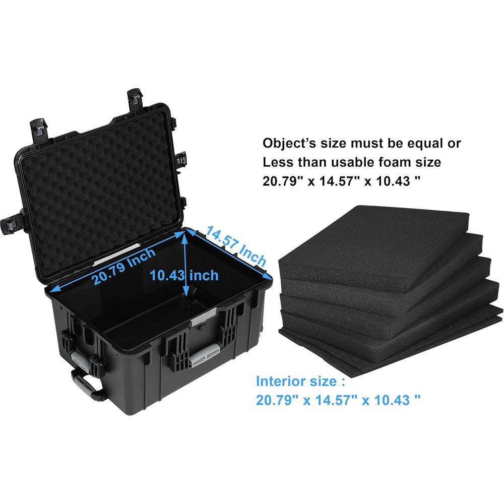 24.5 Rolling Waterproof Case w - Drone Camera Waterproof บทวิจารณ์และราคา