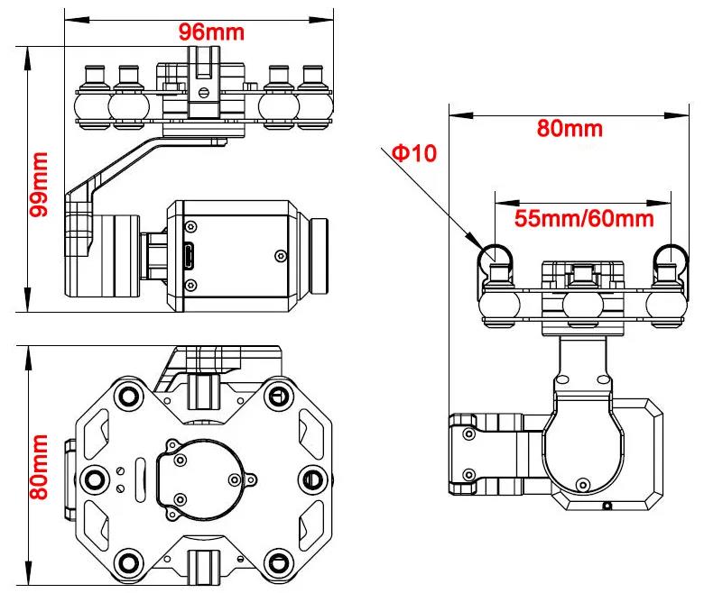 Tarot TL3T20 3-axis Gimbal 640 - Drone Camera Thermal บทวิจารณ์และราคา