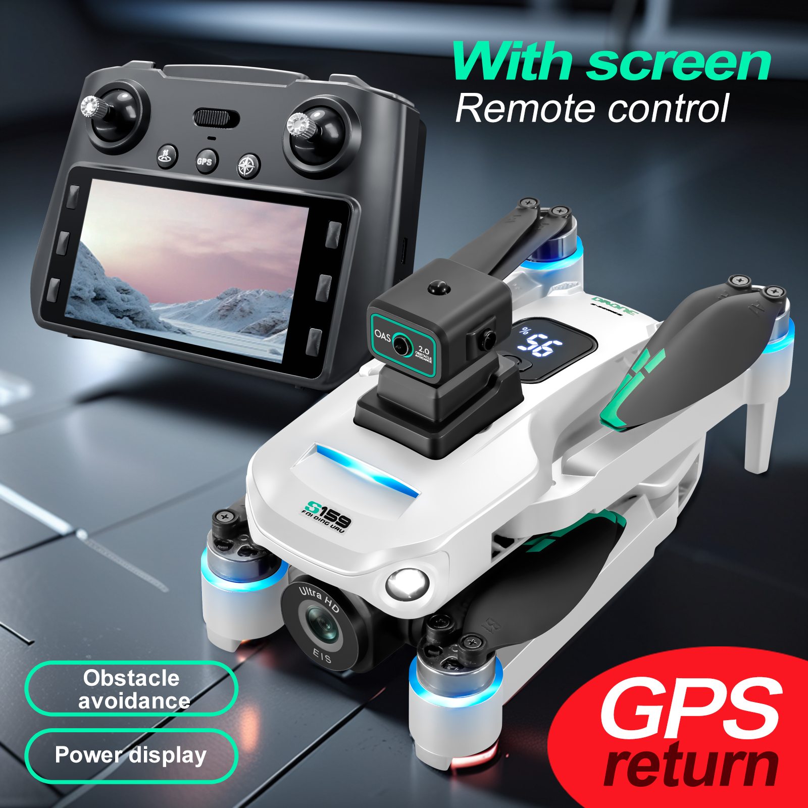 S159 GPS Drone 4K Profesional  - Drone Camera Night Vision บทวิจารณ์และราคา