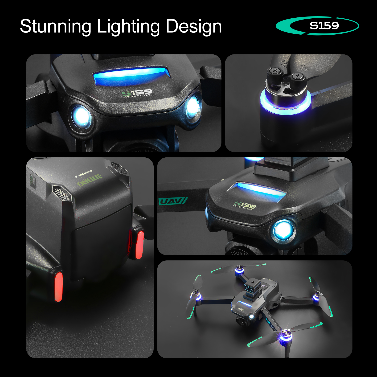 S159 GPS Drone 4K Profesional  - Drone Camera Night Vision บทวิจารณ์และราคา