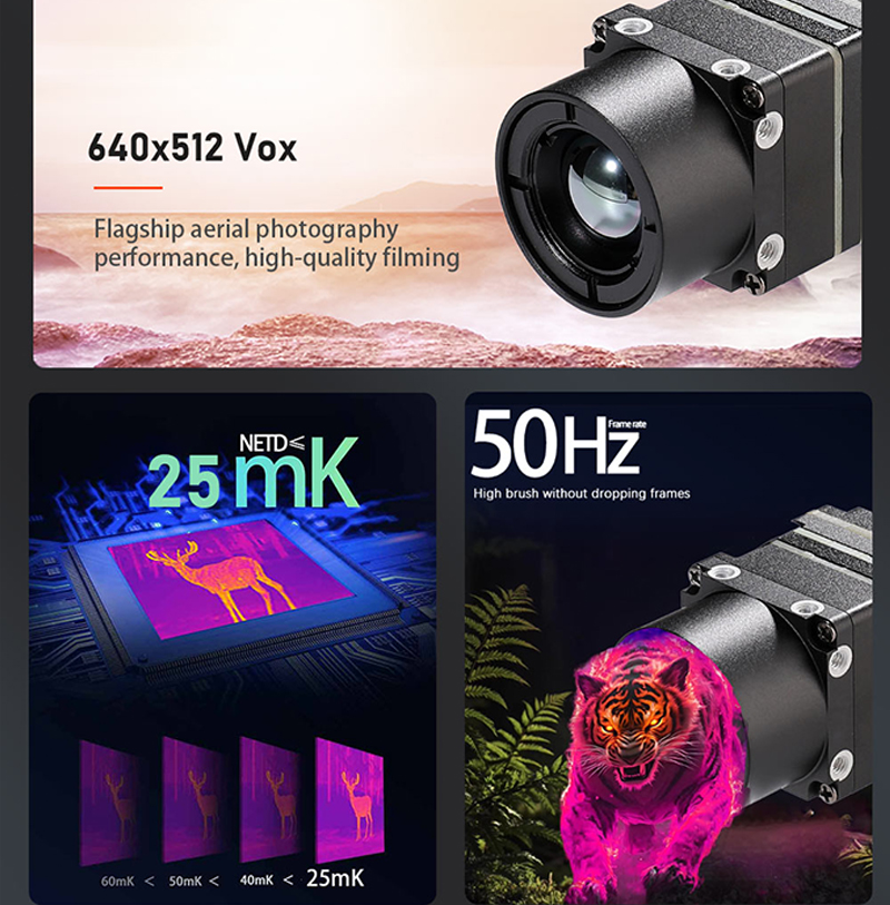 New Arrival 640x512 FPV Drone  - Drone Camera Thermal บทวิจารณ์และราคา